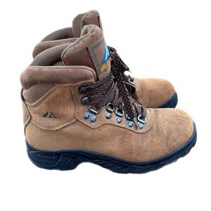 Mt Everest VTG Summer 5 Leather Hiking Winter Boots Brown Suede HERS 6.5 HIS 4.5